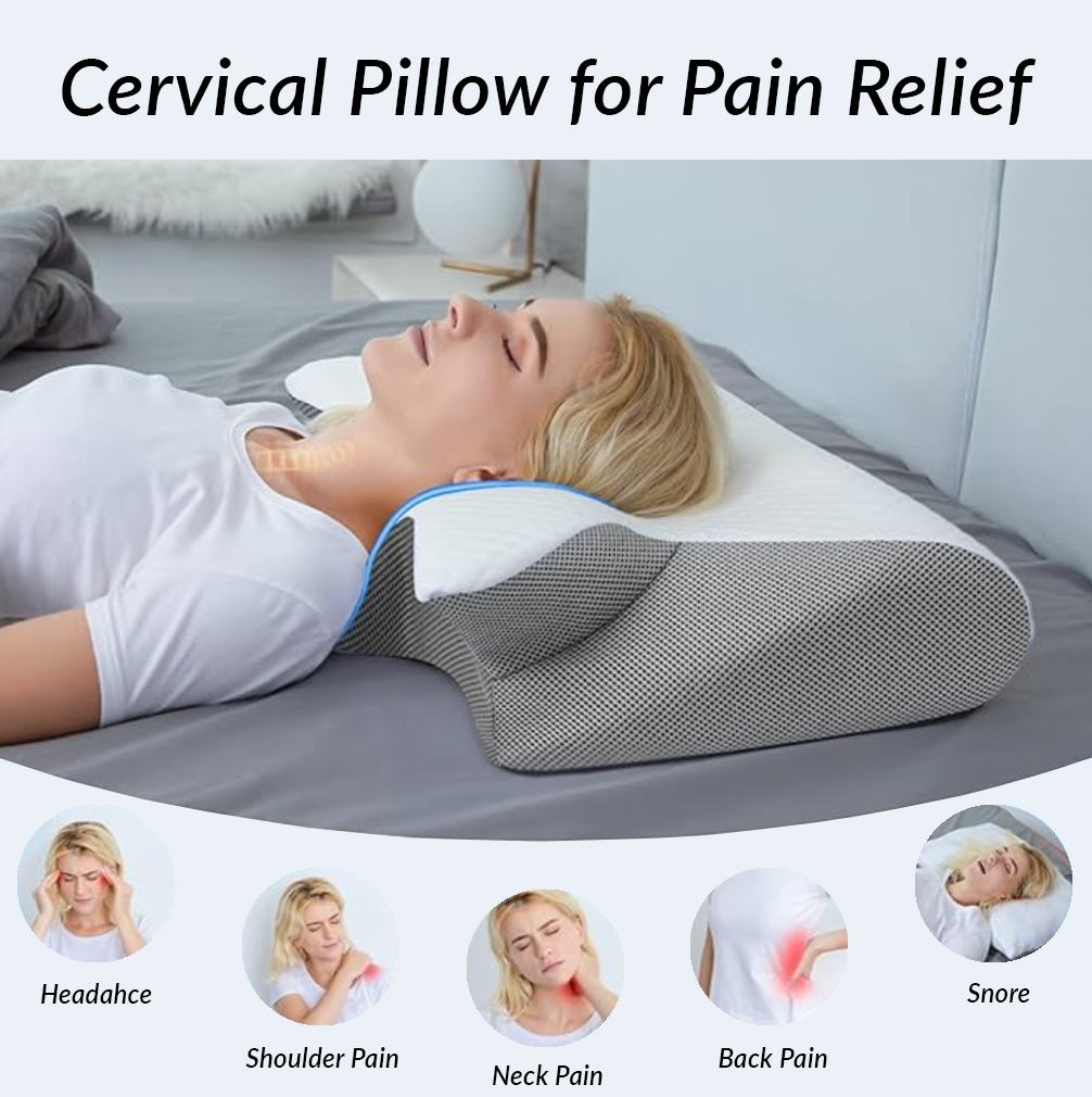 Dream Align Cervical Pillow - Orthopedic Memory Foam for Optimal Neck Support